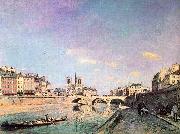 Johann Barthold Jongkind The Seine and Notre Dame in Paris Norge oil painting reproduction